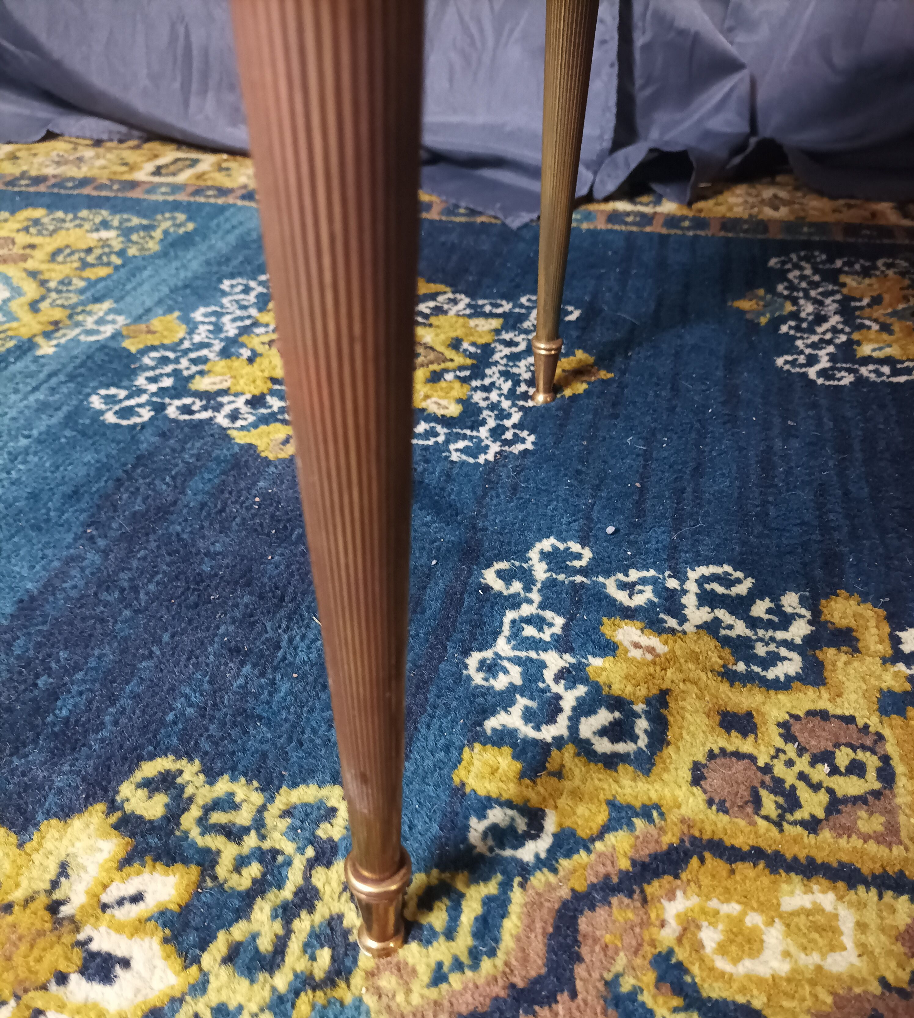 Coffee table in brass and marble 1960