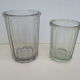 2 pots à confiture anciens en verre
