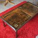 Coffee table by Robert and Jean Cloutier in steel and enameled lava stone Vintage 1950