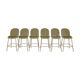 Chaises hautes Gubi velours vert clair