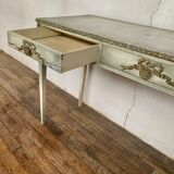 Console, Louis XVI style in pine with original grey patina