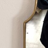 Miroir italien en laiton, 1950