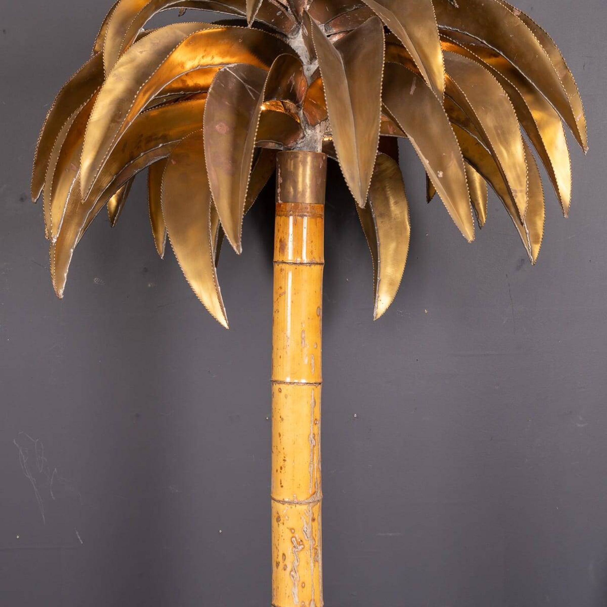 20thC French Palm Tree Floor Lamp, Christian Techoueyres For Maison Jansen