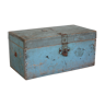 Blue vintage tool box wooden
