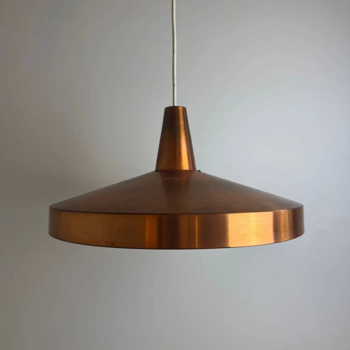 Metal pendant light, Denmark 1960