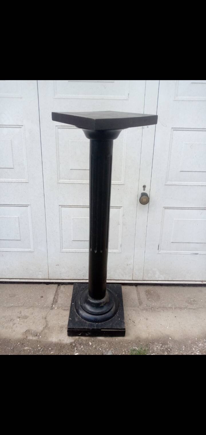 Napoleon 3 column in blackened wood