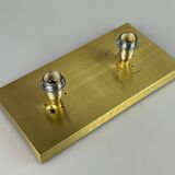 60s 70s peill & putzler cube wall lamp wall sconce ice glass space design