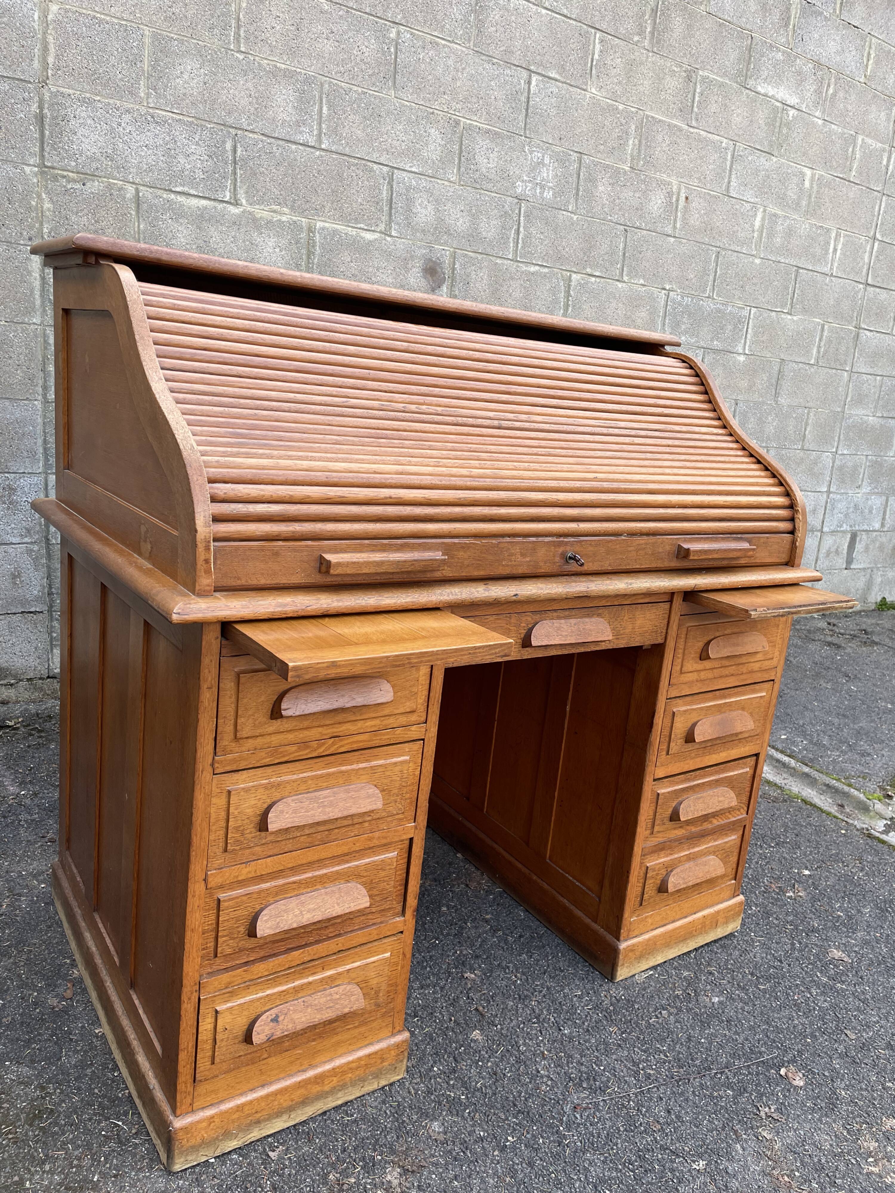 American oak wood office, circa 1930