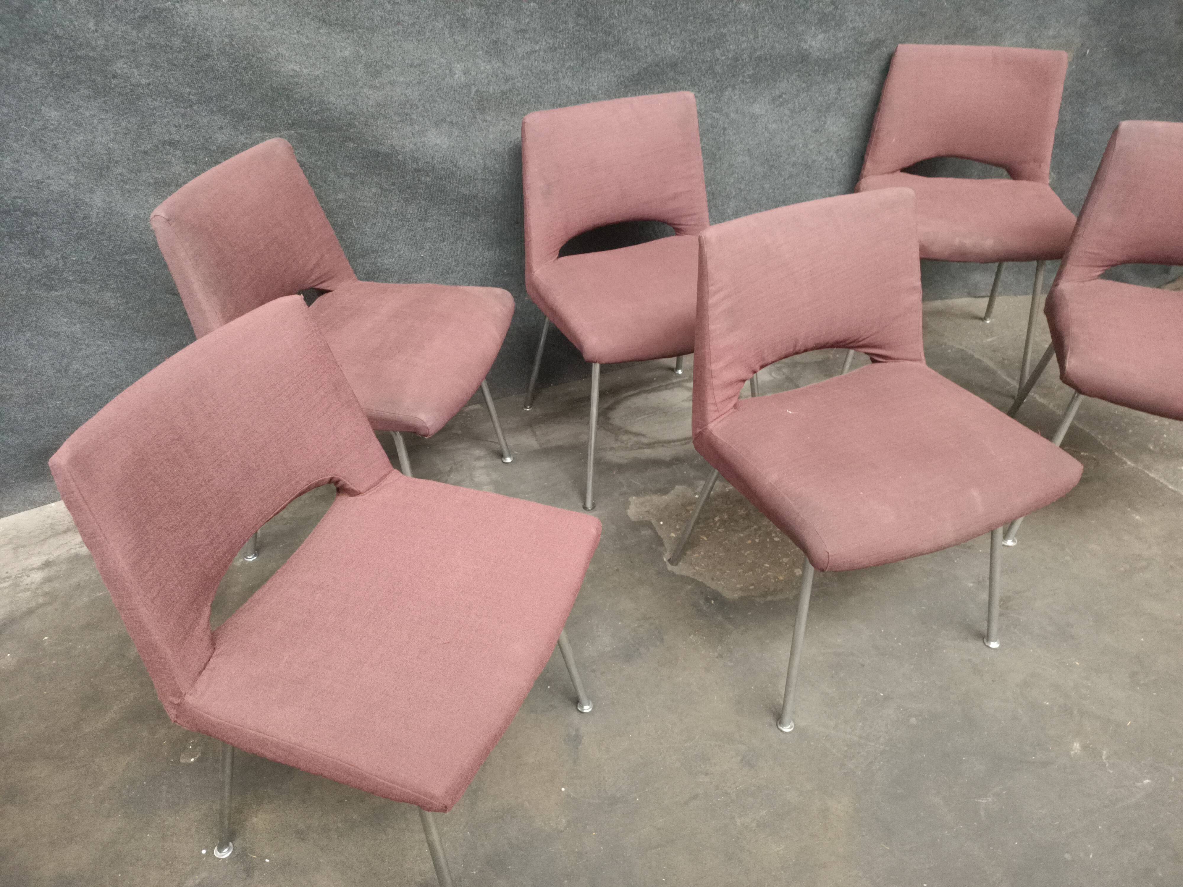 6 Georges Frydman chairs