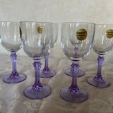 Vintage Lilac crystal cups