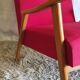 Scandinavian style armchair in wood and fabrics - 1960s