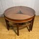 Mid century retro vintage teak round coffee table by Nathan Trinity 1960