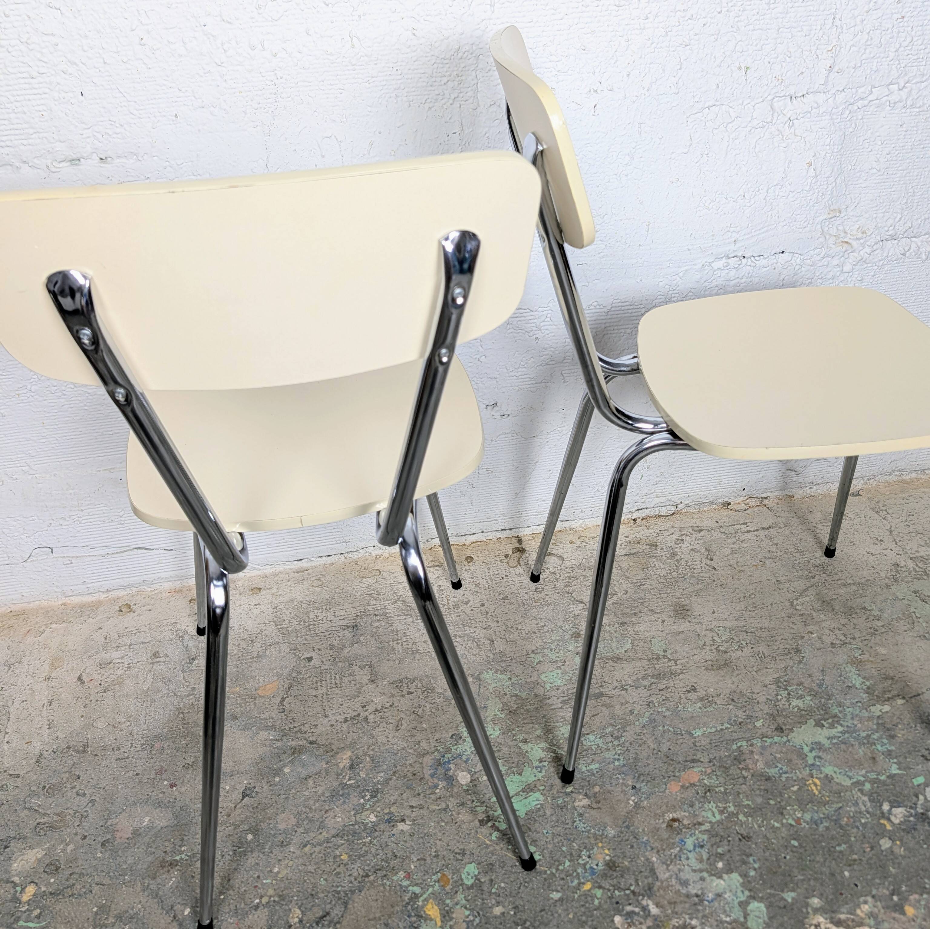 Pair of formica chairs