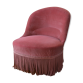 Fauteuil crapaud en velours