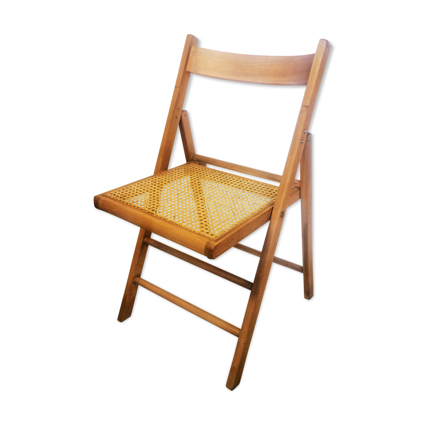 Vintage wooden folding chair - canning