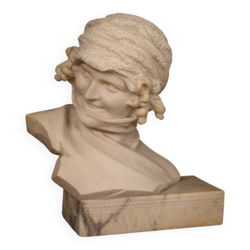 Sculpture en marbre italienne du 20ème siècle