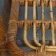 Set of 2 French Rattan Vintage Design Armchairs from the 1950s