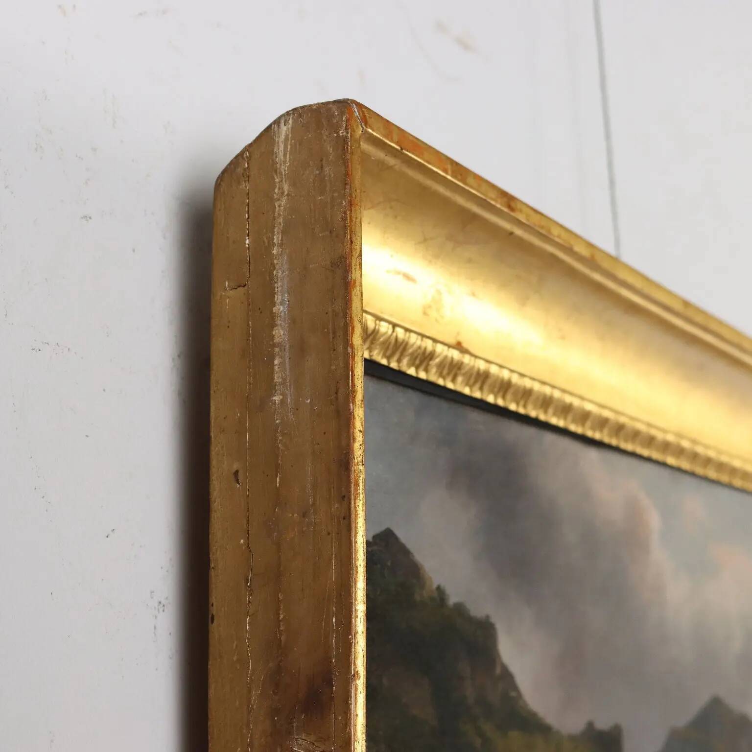 Ancient painting signed G. Canella, historical subject, around 1840.