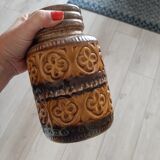Vase West Germany mustard