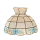 Suspension vintage nacre et laiton