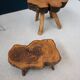 Brutalist Elm Coffee Table Set, 1960, Set of 2