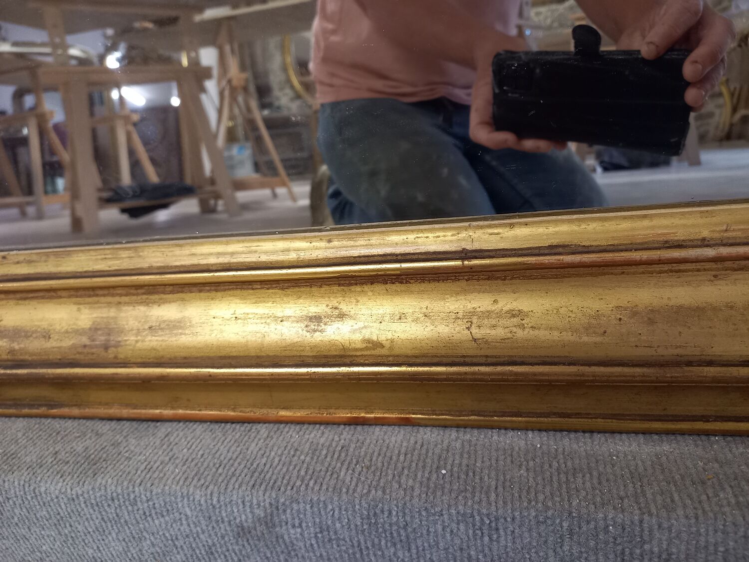 Miroir époque Louis Philippe 1m18 x 91cm