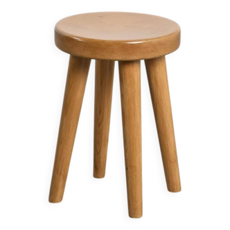 René Martin pine stool, 1960s design