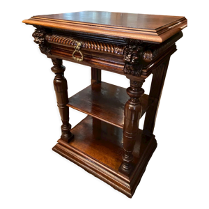 Console XIXe noyer massif