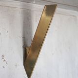 Vintage J.T. Kalmar wall sconces, brass wall lights, modernist.