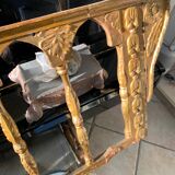 Polychrome wooden church barrier