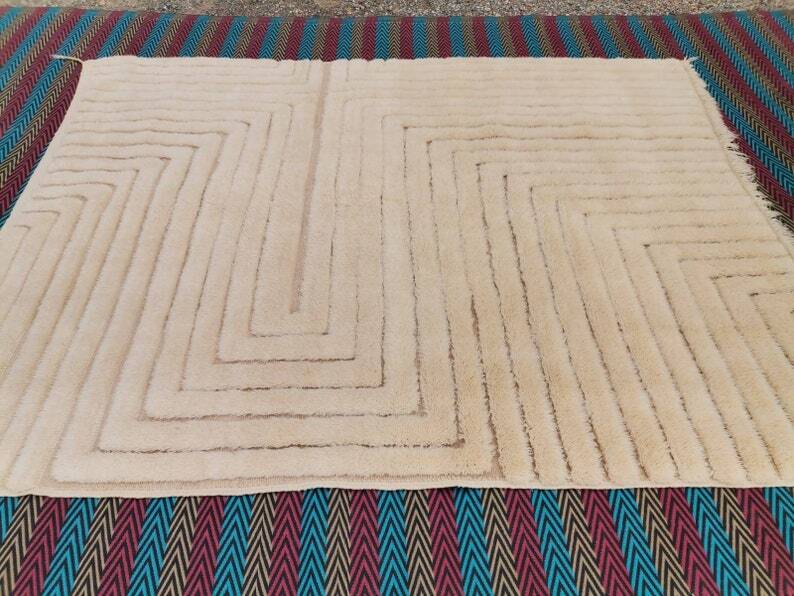 Tapis en laine grand taille 2/3m