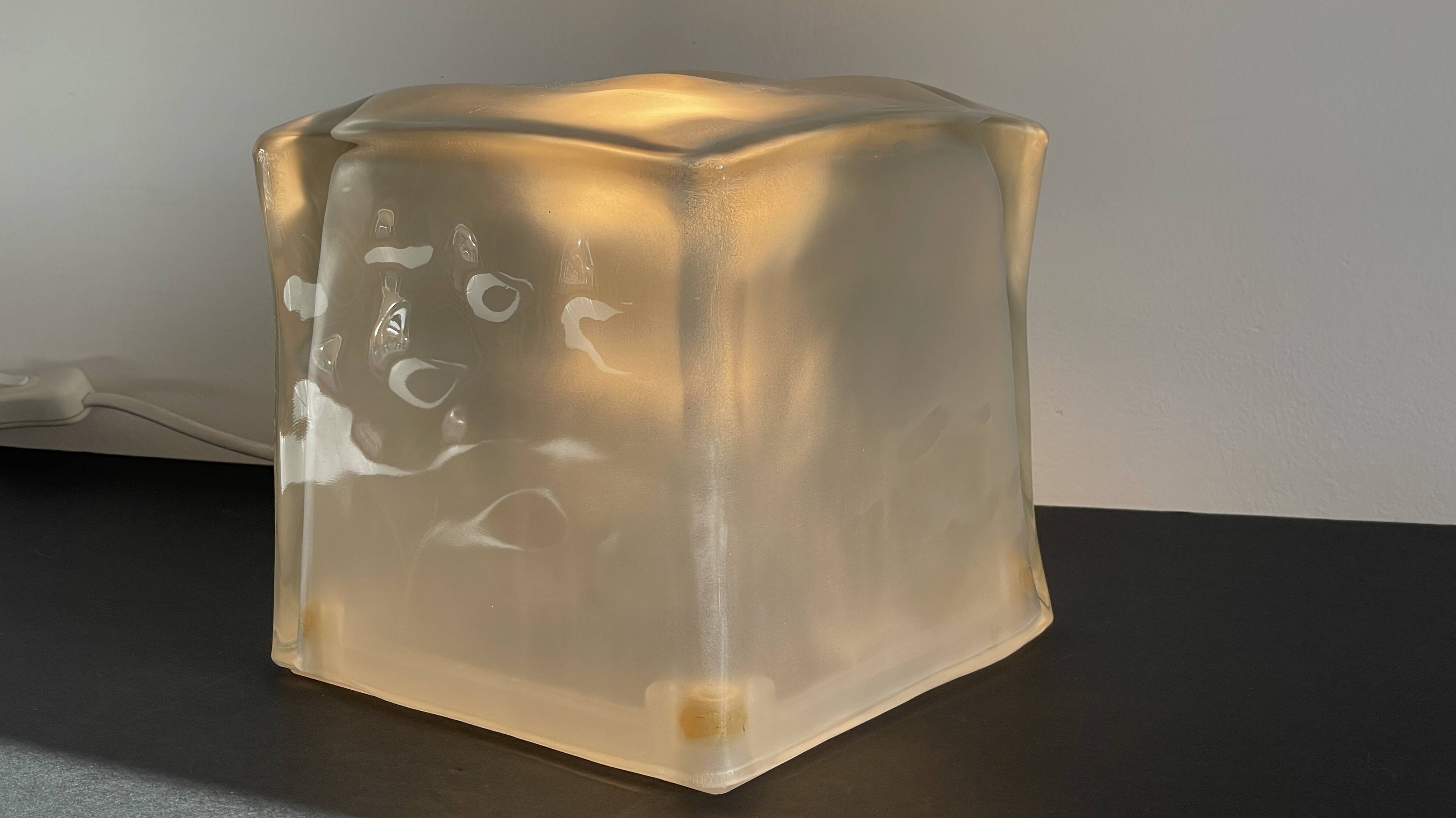 Vintage ikea glass mood lamp