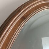 Miroir ancien ovale biseauté