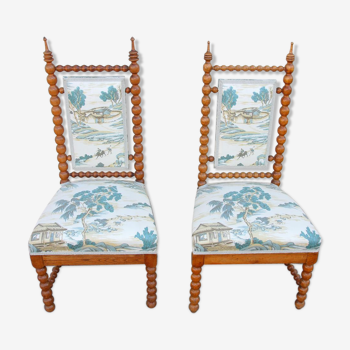 Paire de chaises Napoléon III, XIXe siècle