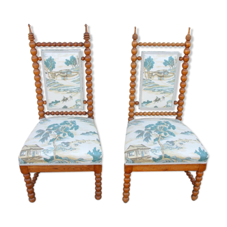 Paire de chaises Napoléon III, XIXe siècle