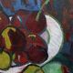 Uldis Rēdelis still life painting "With red vessel" | Latvia | 2005