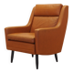Orange armchair, Danish design, 1970s, made in Denmark