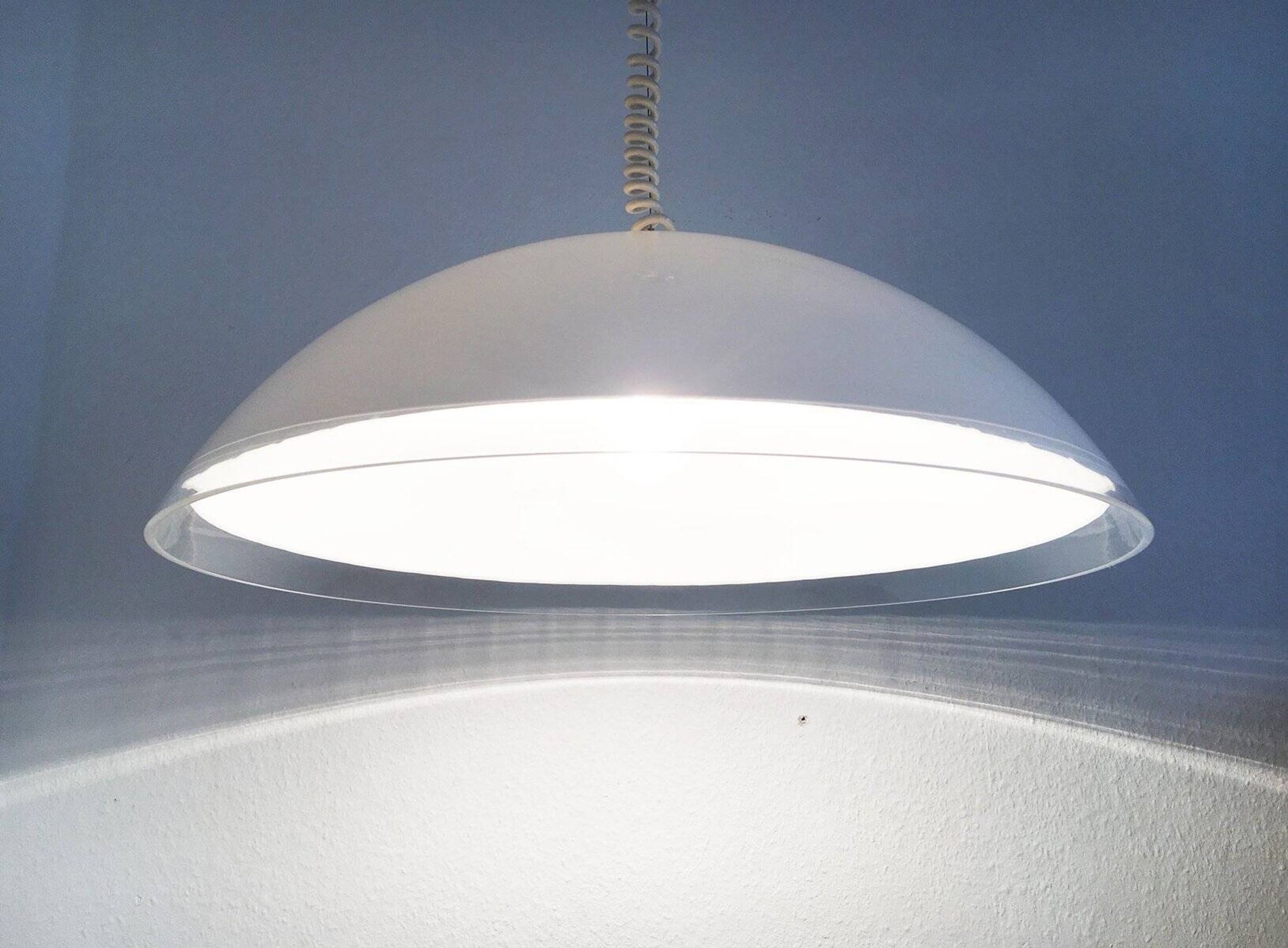 Suspended lamp model Bella di Notte vintage Italian by Franco Bresciani for Guzzini, 1970s.