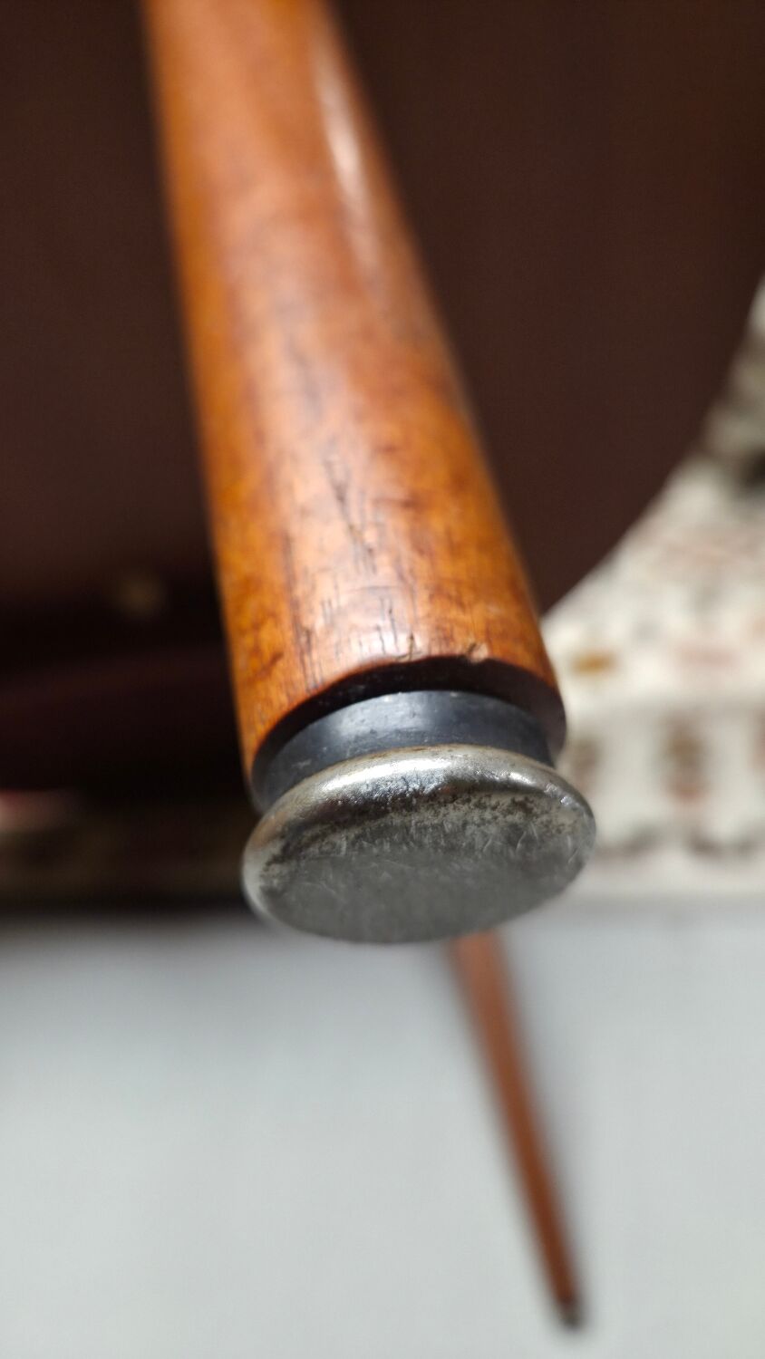 1960 stamped round teak dining table