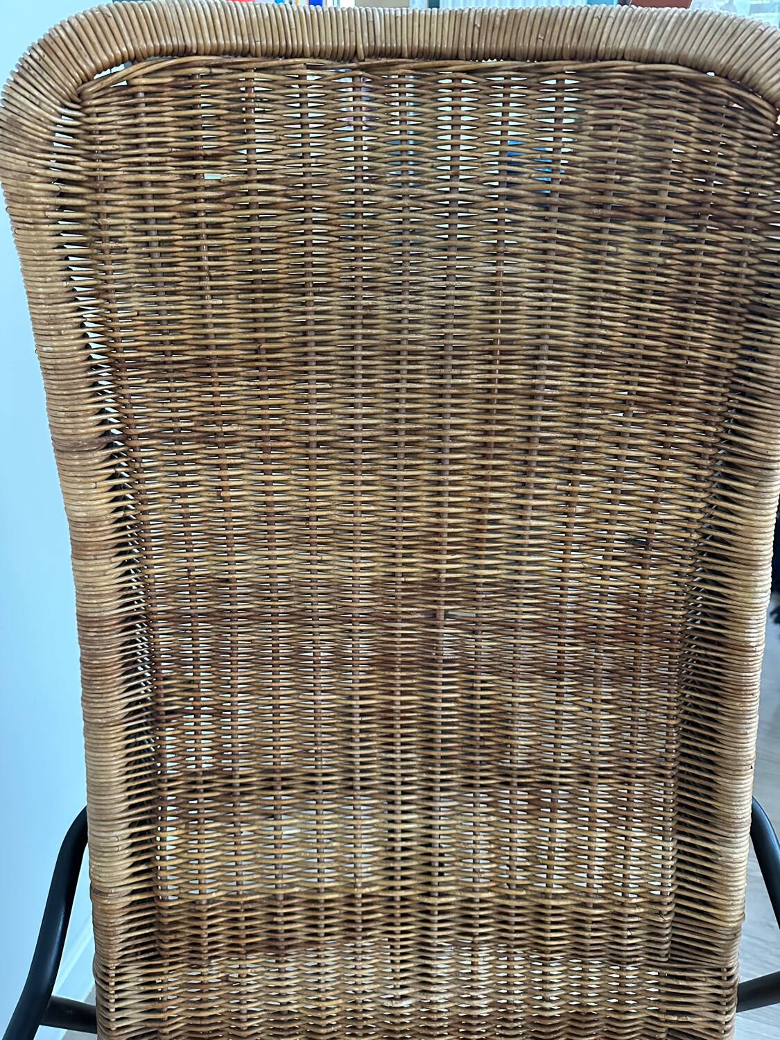 Vintage rattan armchair, model 514A, designer Dirk Van Sliedrecht, 1950s