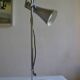 Brushed aluminium and chrome metal desk lamp 70's 1970