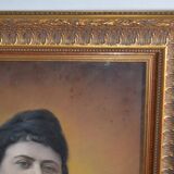 Dessendier (French School of the 20th century) Portrait of a woman in the antique style Pastel signed and dated 1927