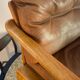 Armchair HS Denmark in leather and teak from the 60s