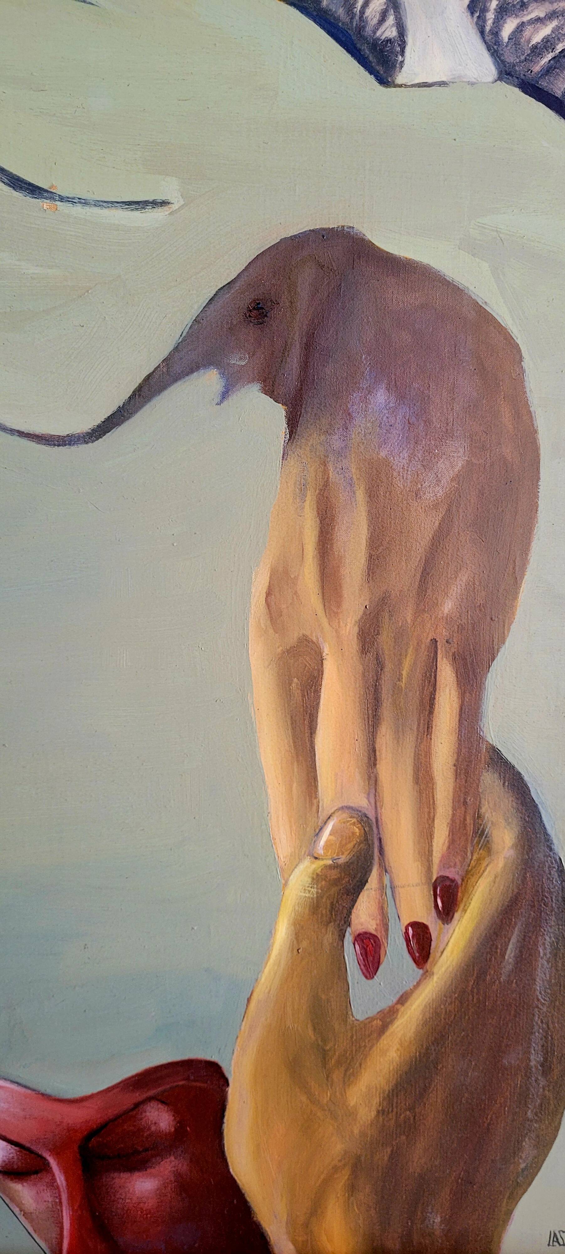 Oil painting by Bruno Lassalle (1982)