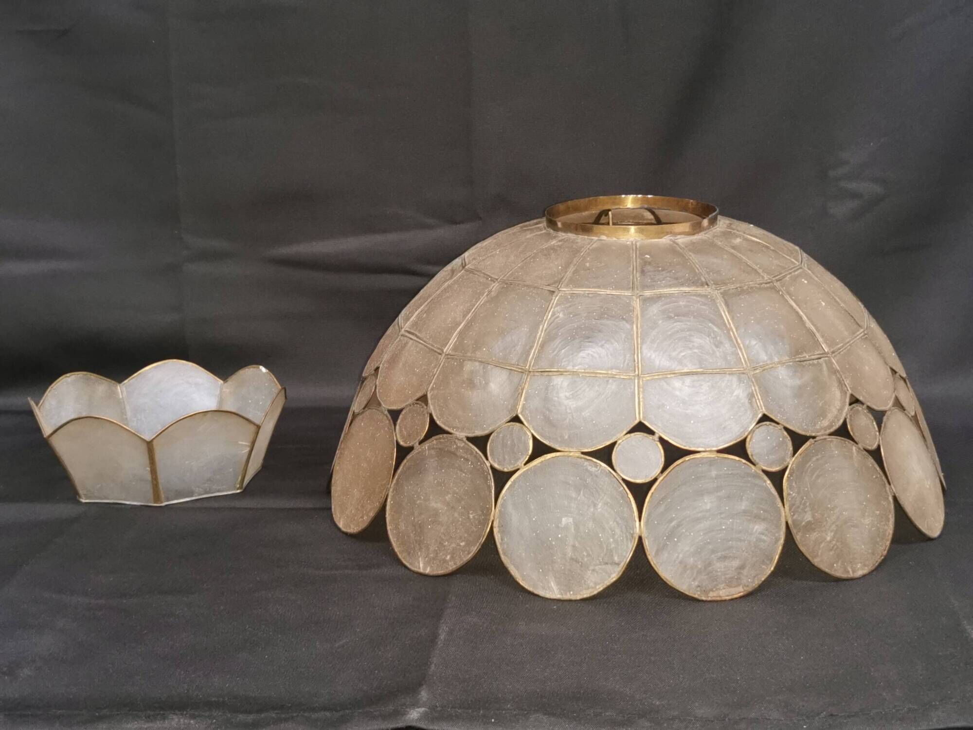 Vintage chandelier, mother-of-pearl suspension