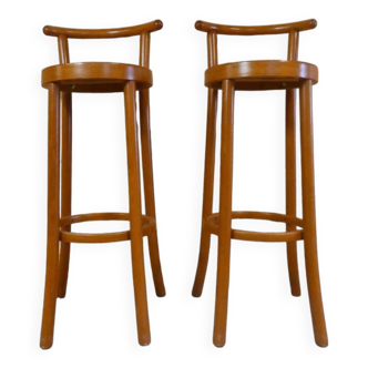 2 tabourets Baumann bar bistrot loft vintage