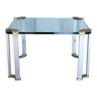 Vintage Bronze And Glass Coffee Table By Peter Ghyczy, Germany 1970’s
