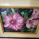 Tableau - Oil on canvas Flowers the Petunias Signed Didier Parcelier