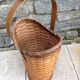 Braided wicker umbrella holder 60/70s