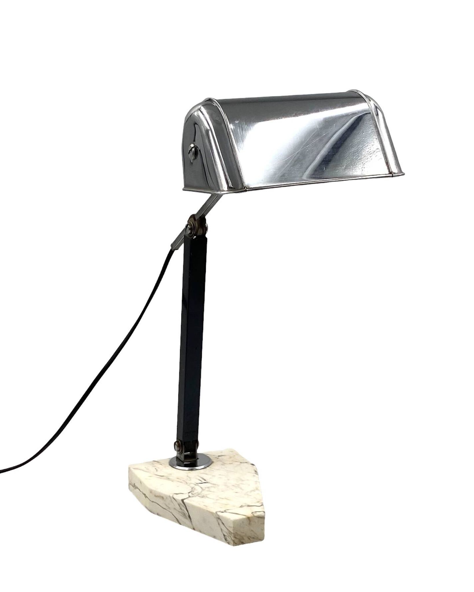 Lampe de bureau Art Déco, Fare France, vers 1930